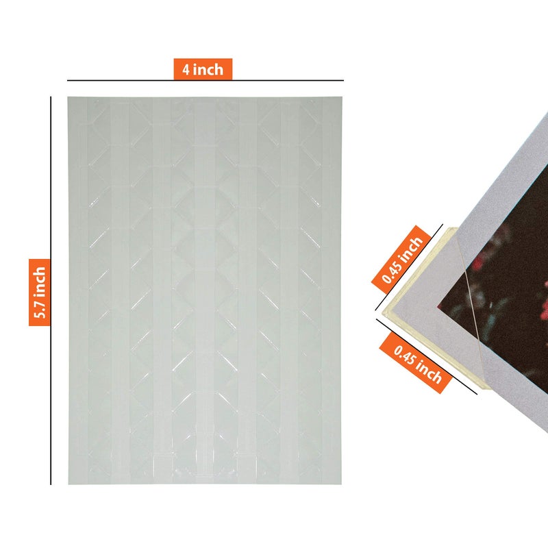 IFAMIO Premium 2040 Pcs 20 Sheets Transparent Photo Corners Stickers Self Adhesive for Notebook Personal Journal Picture Album Diary DIY Scrapbook Craft - Image 3